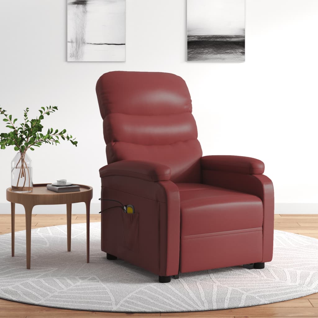 Stand Up Massage Chair Faux Leather