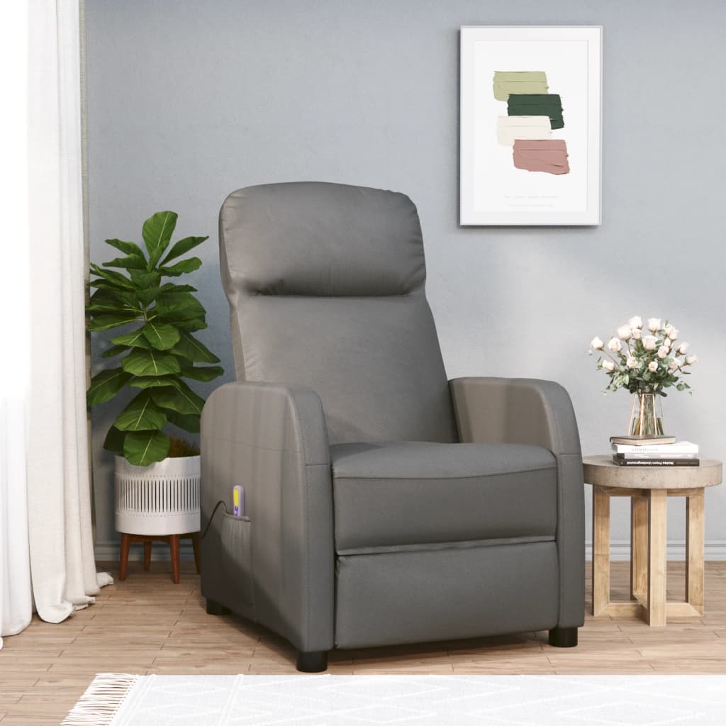 Massage Reclining Chair Faux Leather