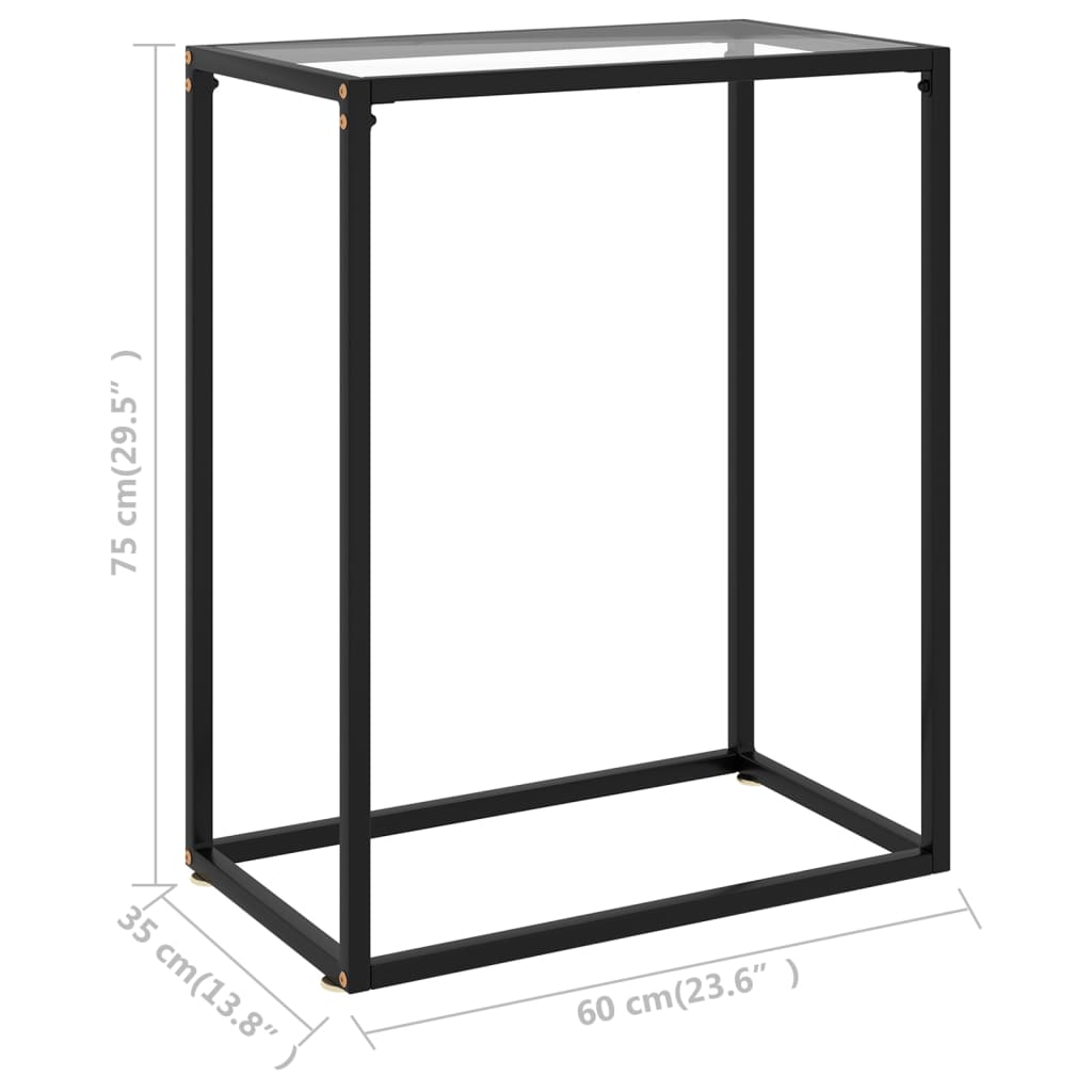 Console Table Tempered Glass