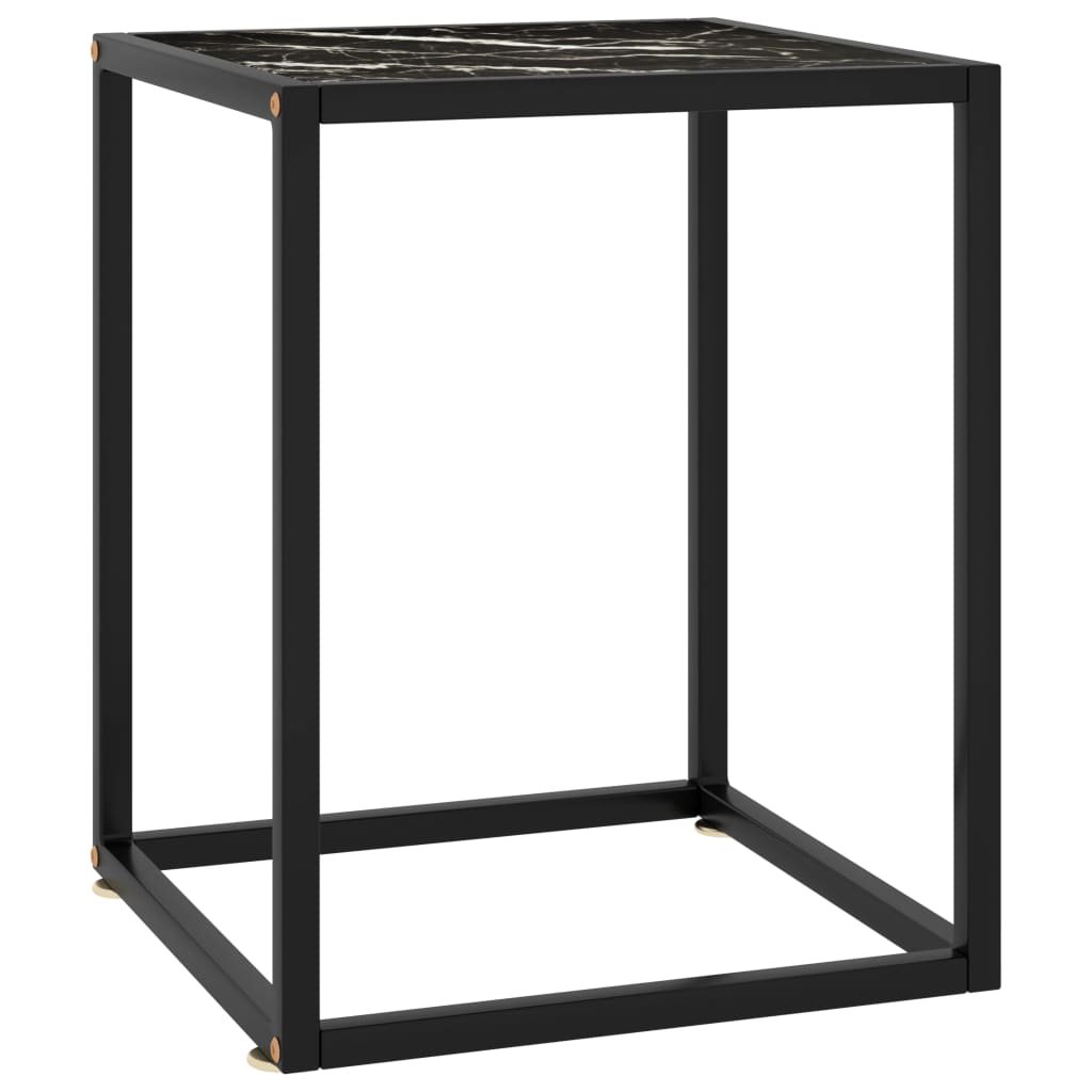 Coffee Table Black With Tempered Glass