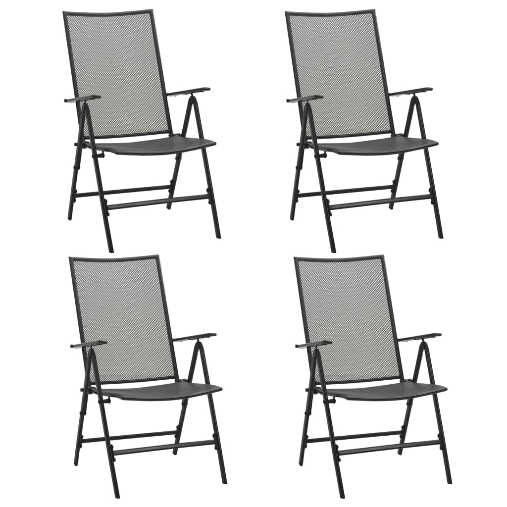 Stackable Patio Chairs 2 Pcs Steel