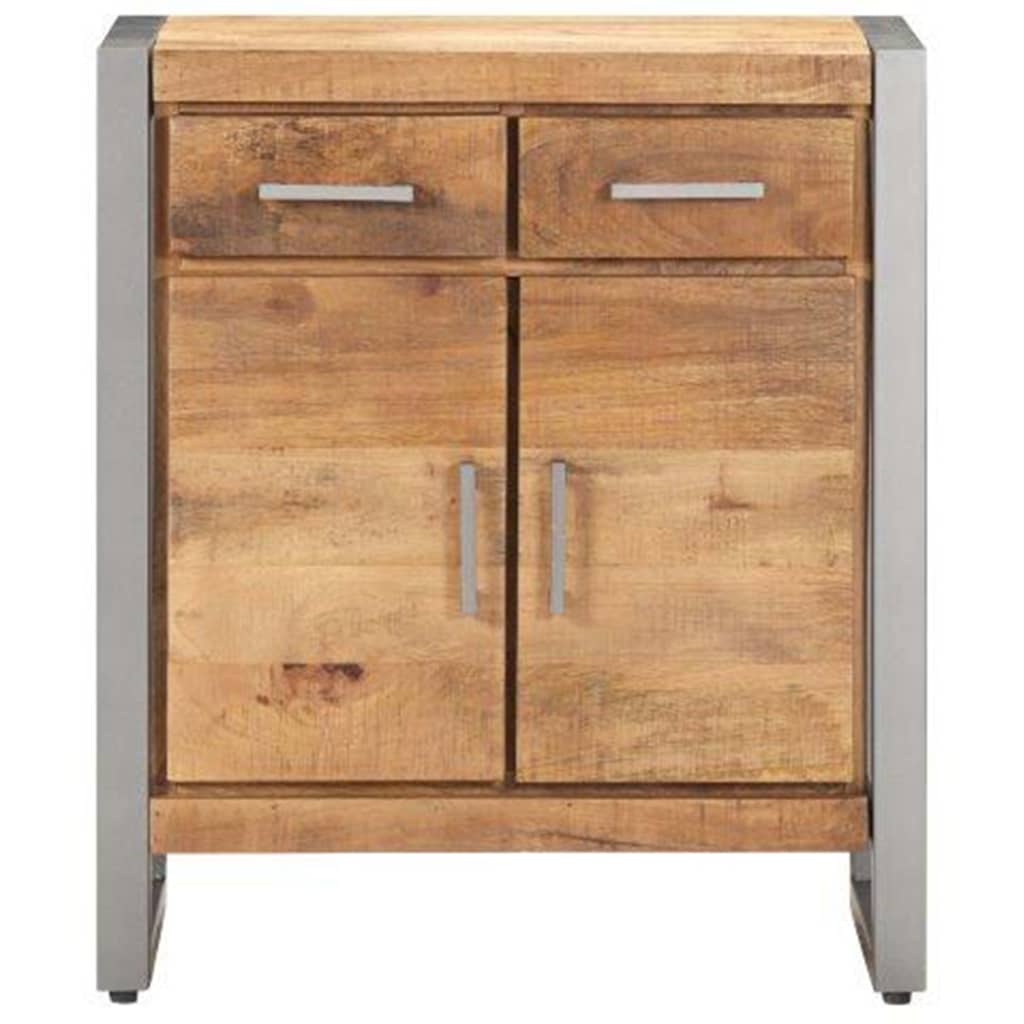 Sideboard 23.6&quot;X13.8&quot;X28.3&quot; Rough Mango Wood