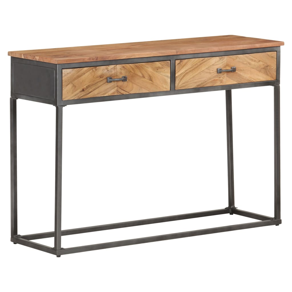 Console Table 43.3&quot;X13.8&quot;X29.5&quot; Solid Acacia Wood