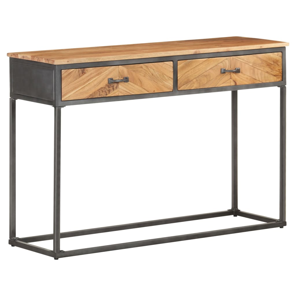 Console Table 43.3&quot;X13.8&quot;X29.5&quot; Solid Acacia Wood