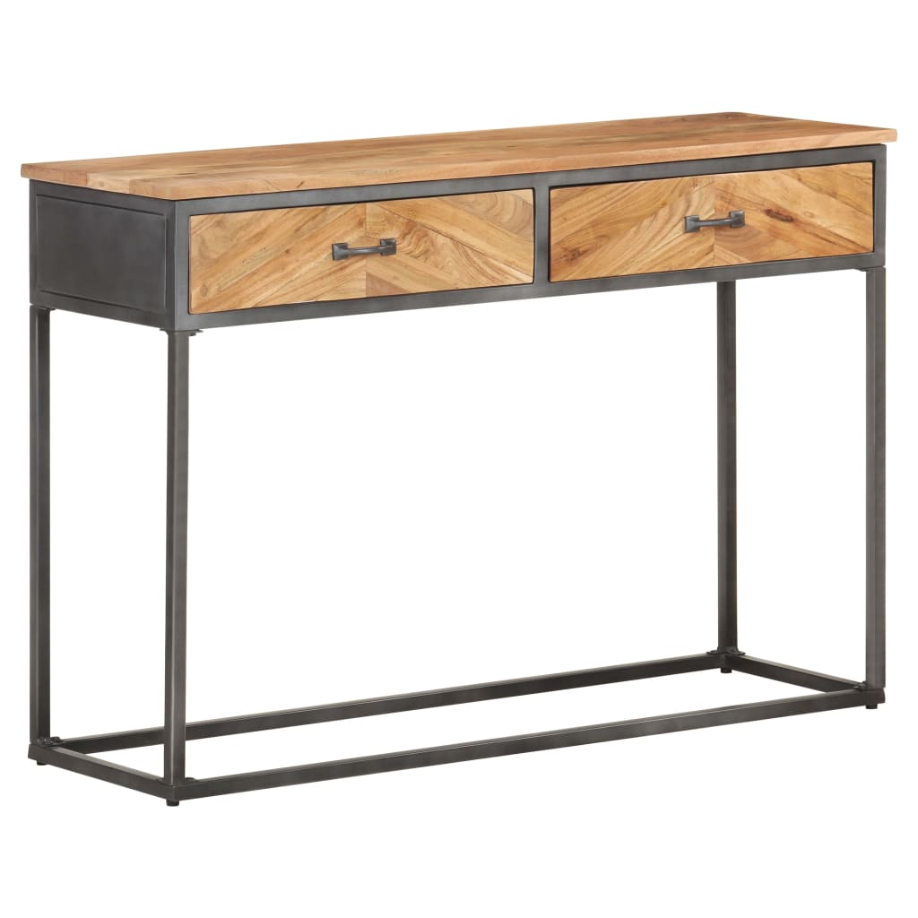 Console Table 43.3&quot;X13.8&quot;X29.5&quot; Solid Acacia Wood