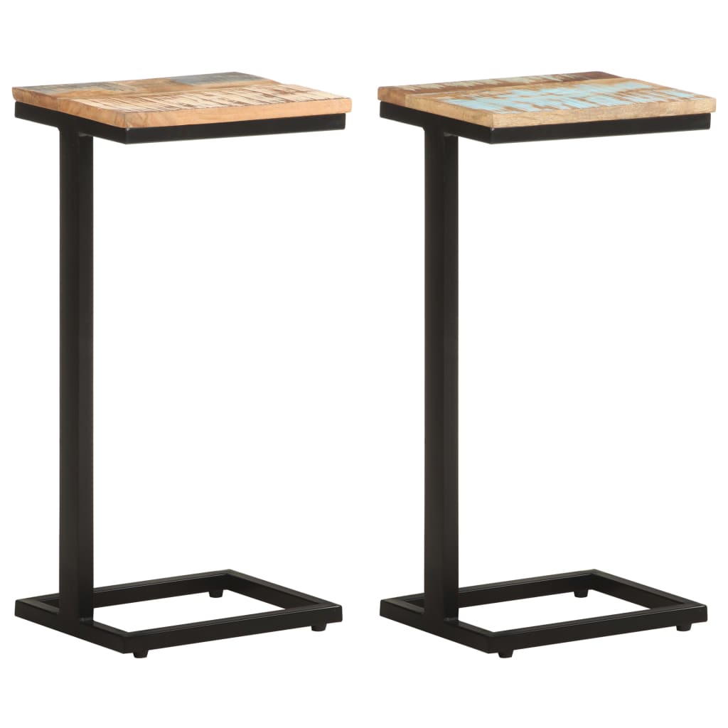 Side Tables 2 Pcs 12.4&quot;X9.6&quot;X25.4&quot;