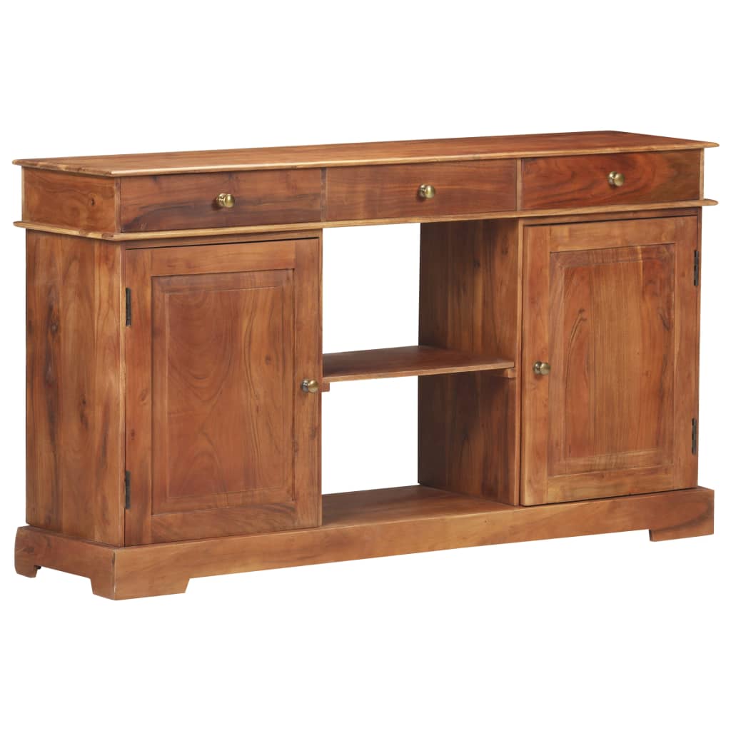 Sideboard 53.1&quot;X13.8&quot;X29.5&quot; Solid Acacia Wood