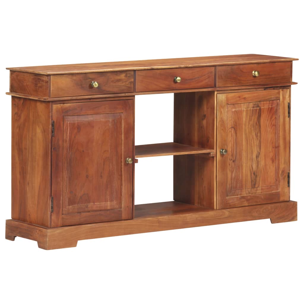 Sideboard 53.1&quot;X13.8&quot;X29.5&quot; Solid Acacia Wood