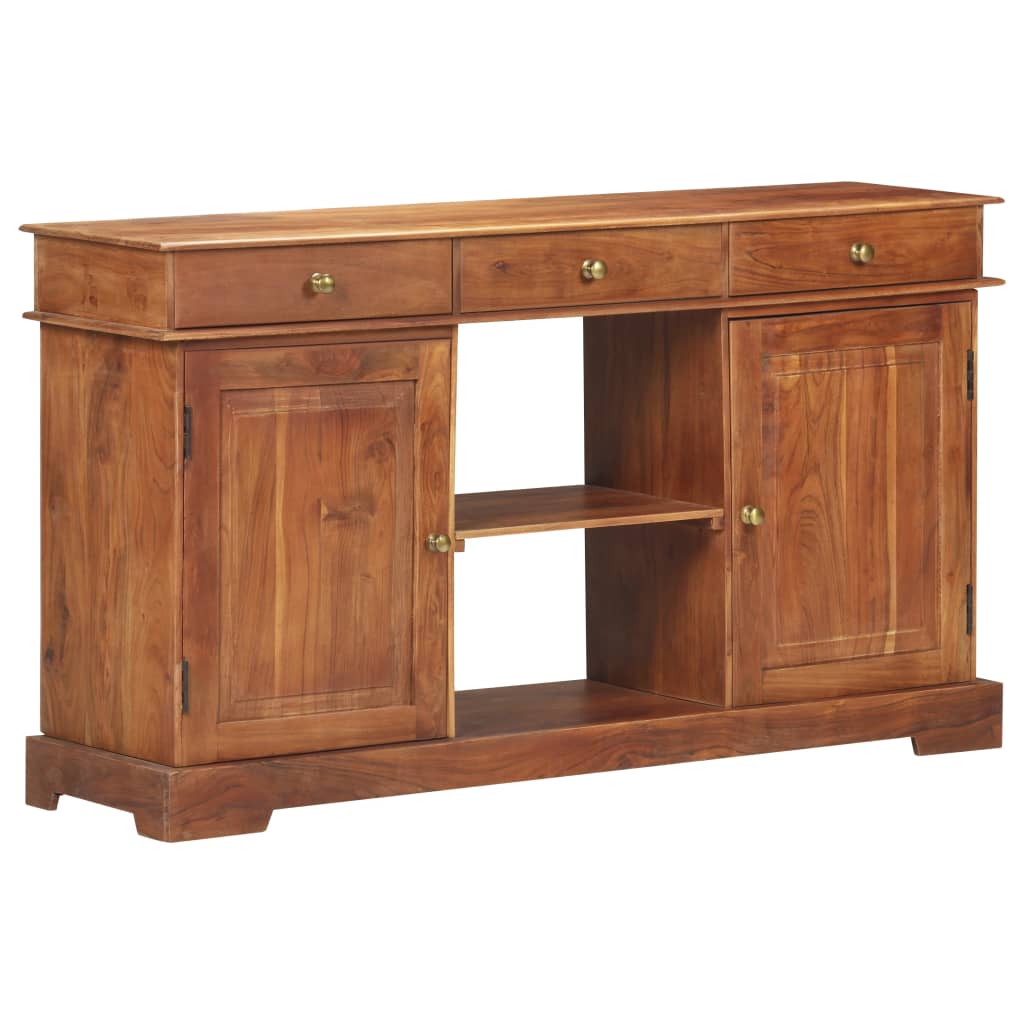 Sideboard 53.1&quot;X13.8&quot;X29.5&quot; Solid Acacia Wood