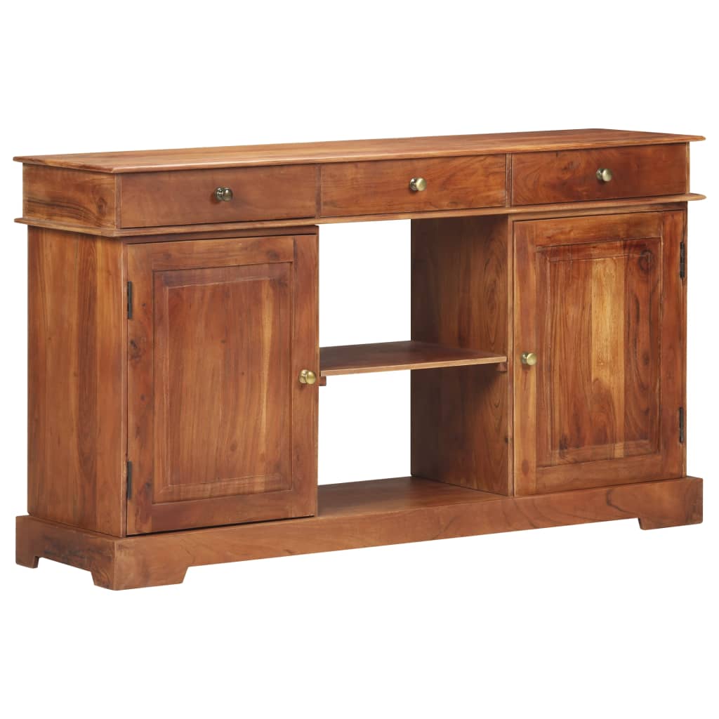 Sideboard 53.1&quot;X13.8&quot;X29.5&quot; Solid Acacia Wood