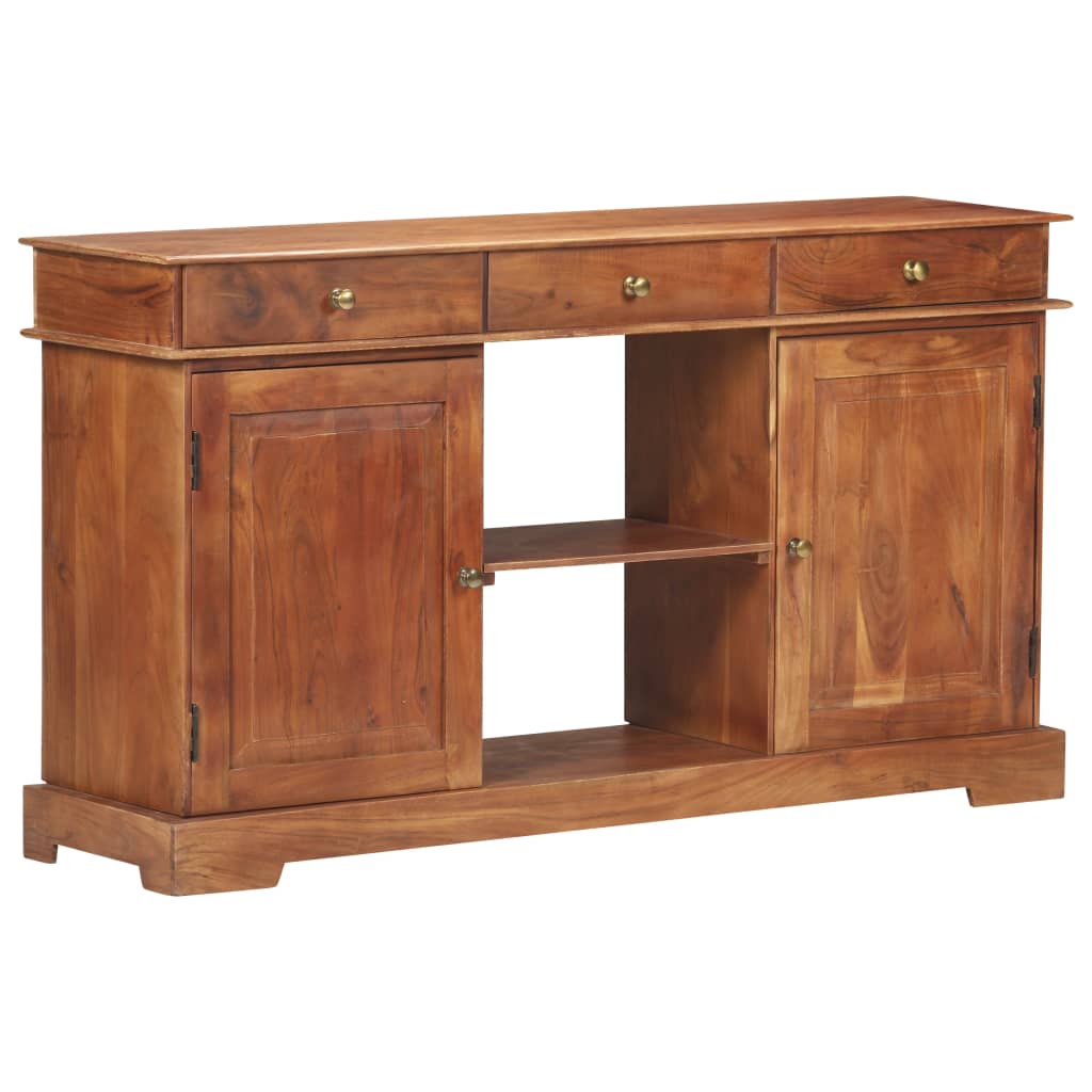 Sideboard 53.1&quot;X13.8&quot;X29.5&quot; Solid Acacia Wood