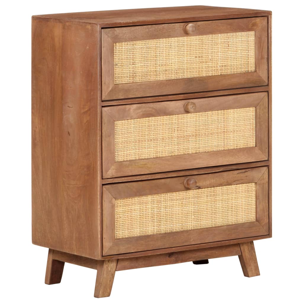 Sideboard 24&quot;X13.8&quot;X29.9&quot; Solid Mango Wood