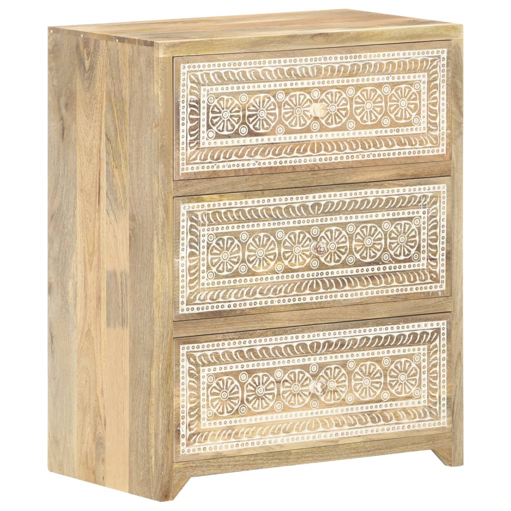 Sideboard 23.6&quot;X13.8&quot;X29.5&quot; Solid Mango Wood