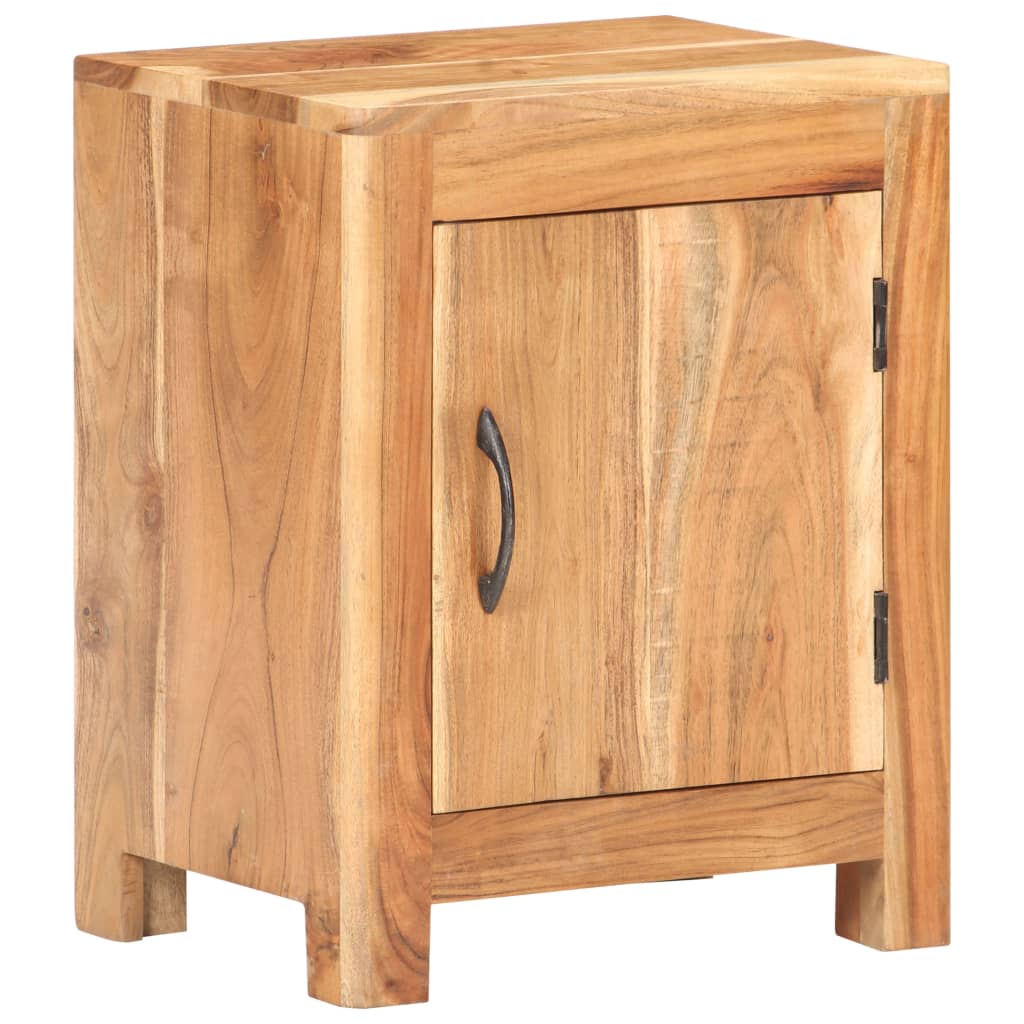 Bedside Cabinet 15.7&quot;X11.8&quot;X19.7&quot; Solid Acacia Wood