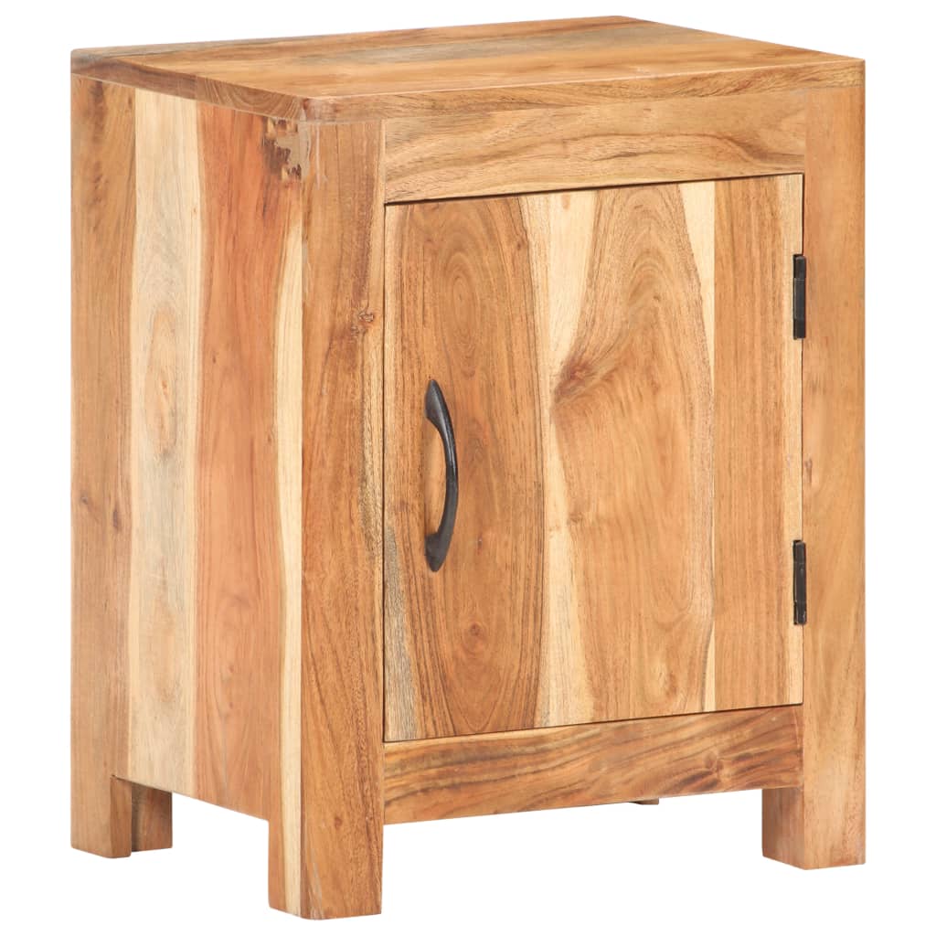 Bedside Cabinet 15.7&quot;X11.8&quot;X19.7&quot; Solid Acacia Wood