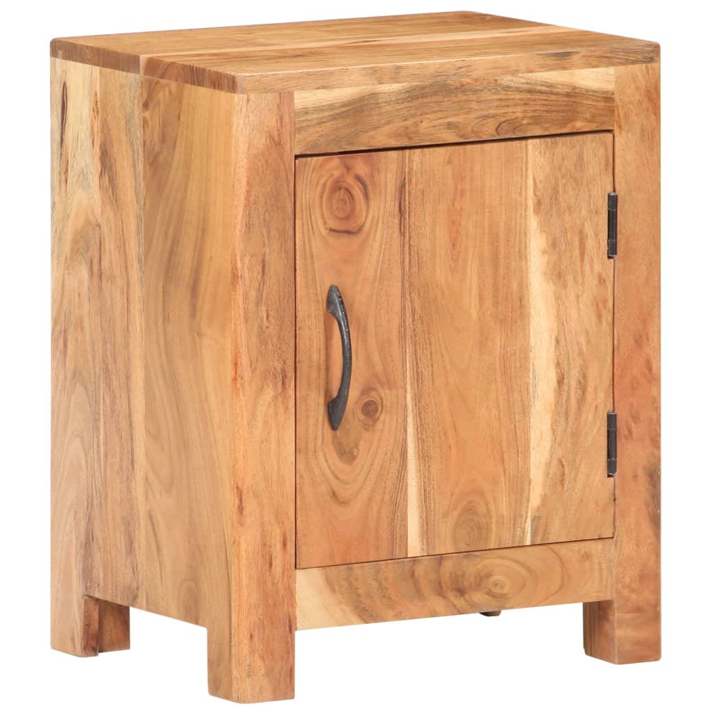 Bedside Cabinet 15.7&quot;X11.8&quot;X19.7&quot; Solid Acacia Wood