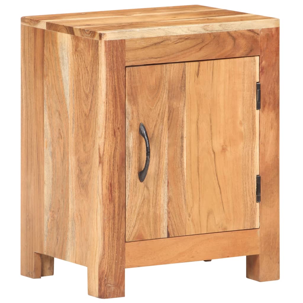 Bedside Cabinet 15.7&quot;X11.8&quot;X19.7&quot; Solid Acacia Wood