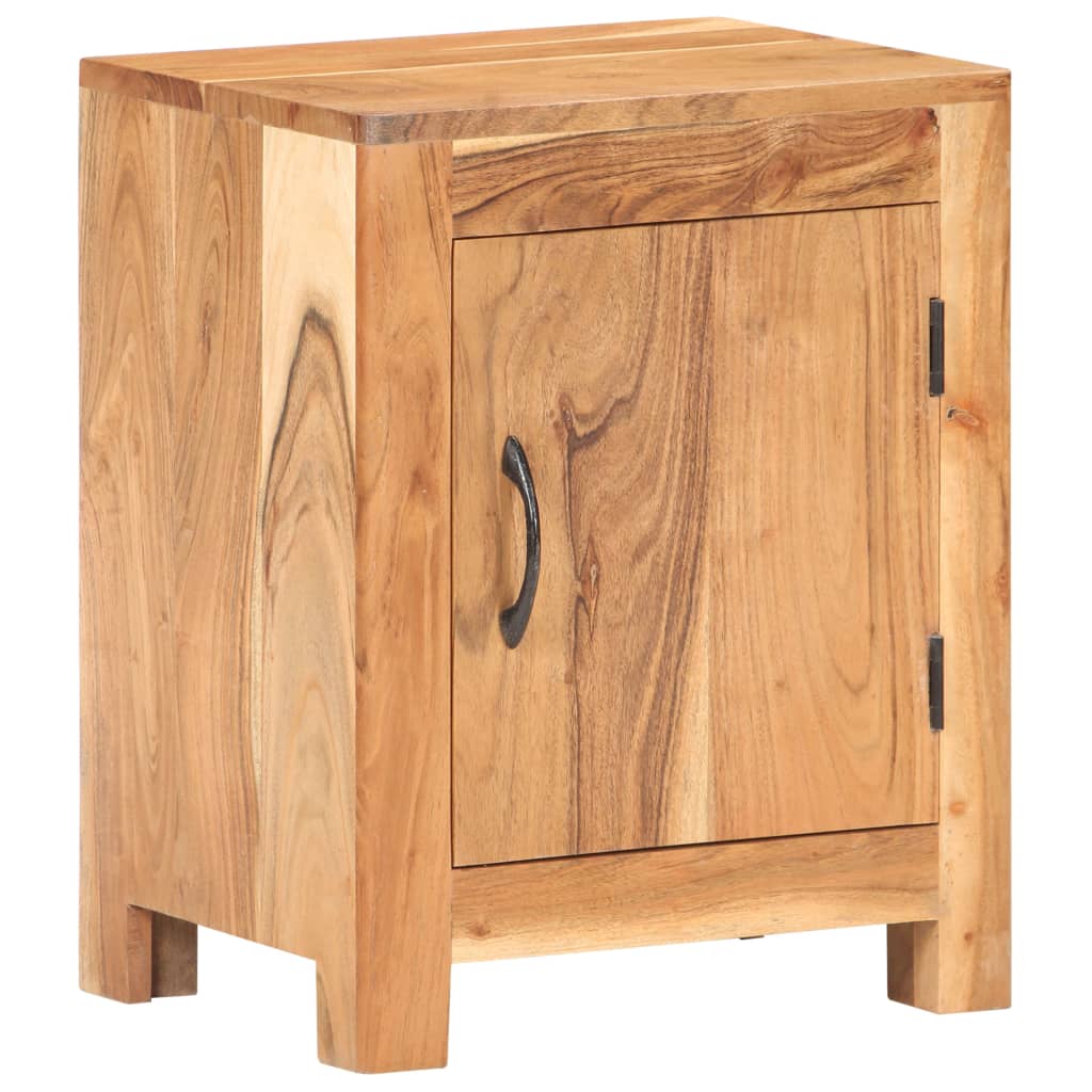 Bedside Cabinet 15.7&quot;X11.8&quot;X19.7&quot; Solid Acacia Wood