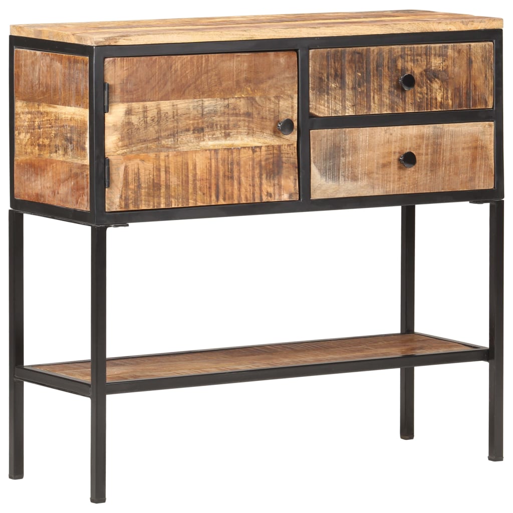 Sideboard 33.5&quot;X11.8&quot;X31.5&quot; Rough Mango Wood