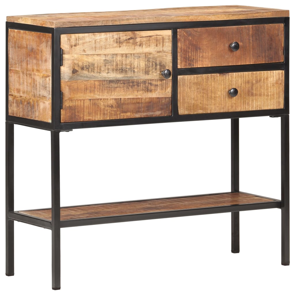 Sideboard 33.5&quot;X11.8&quot;X31.5&quot; Rough Mango Wood