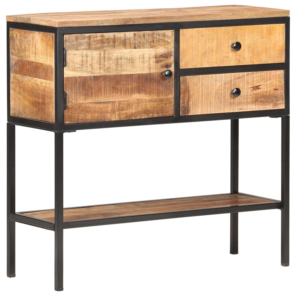 Sideboard 33.5&quot;X11.8&quot;X31.5&quot; Rough Mango Wood