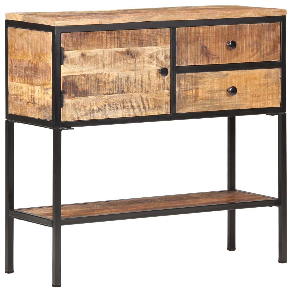 Sideboard 33.5&quot;X11.8&quot;X31.5&quot; Rough Mango Wood