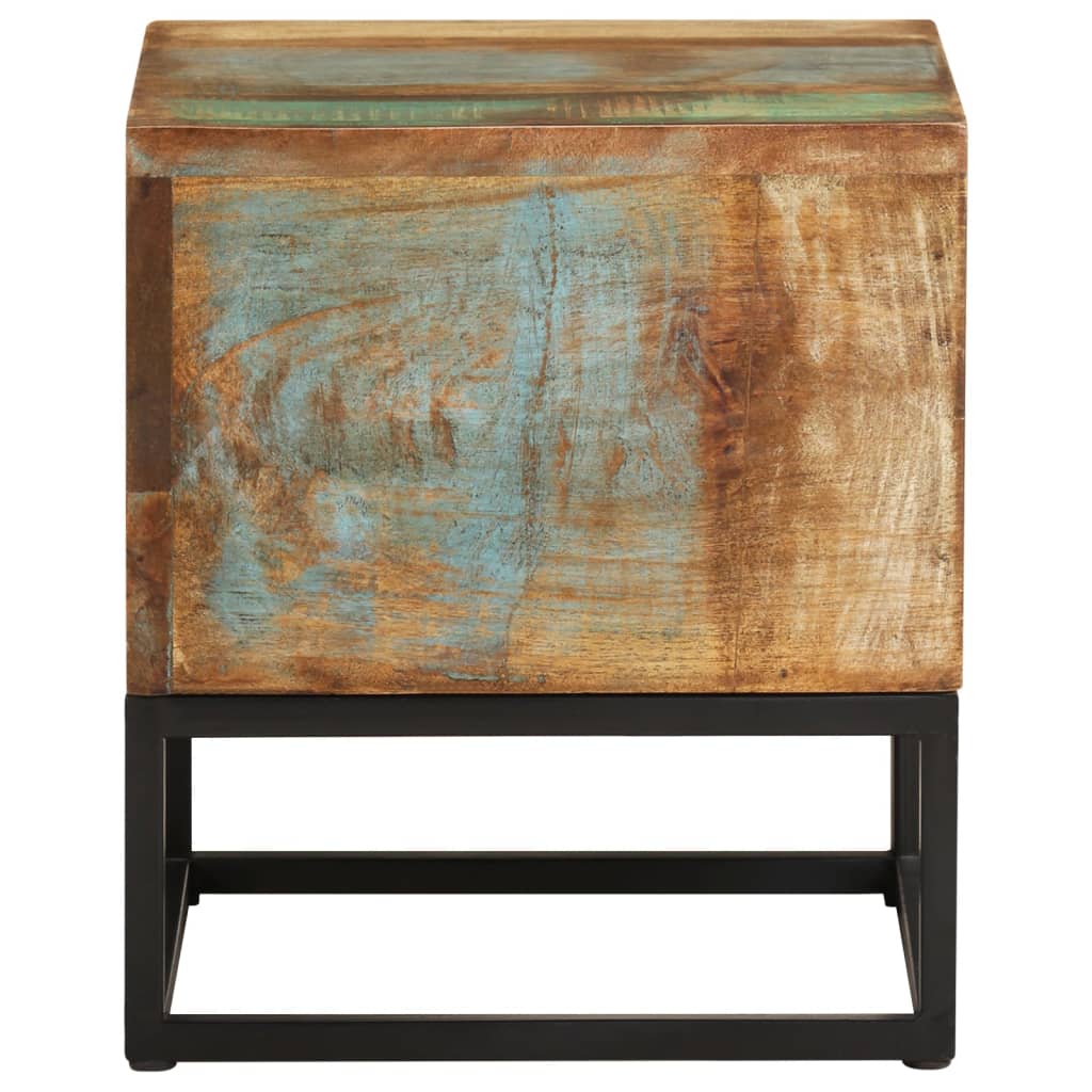 Side Table 11.8&quot;X11.8&quot;X13&quot; Solid Reclaimed Wood