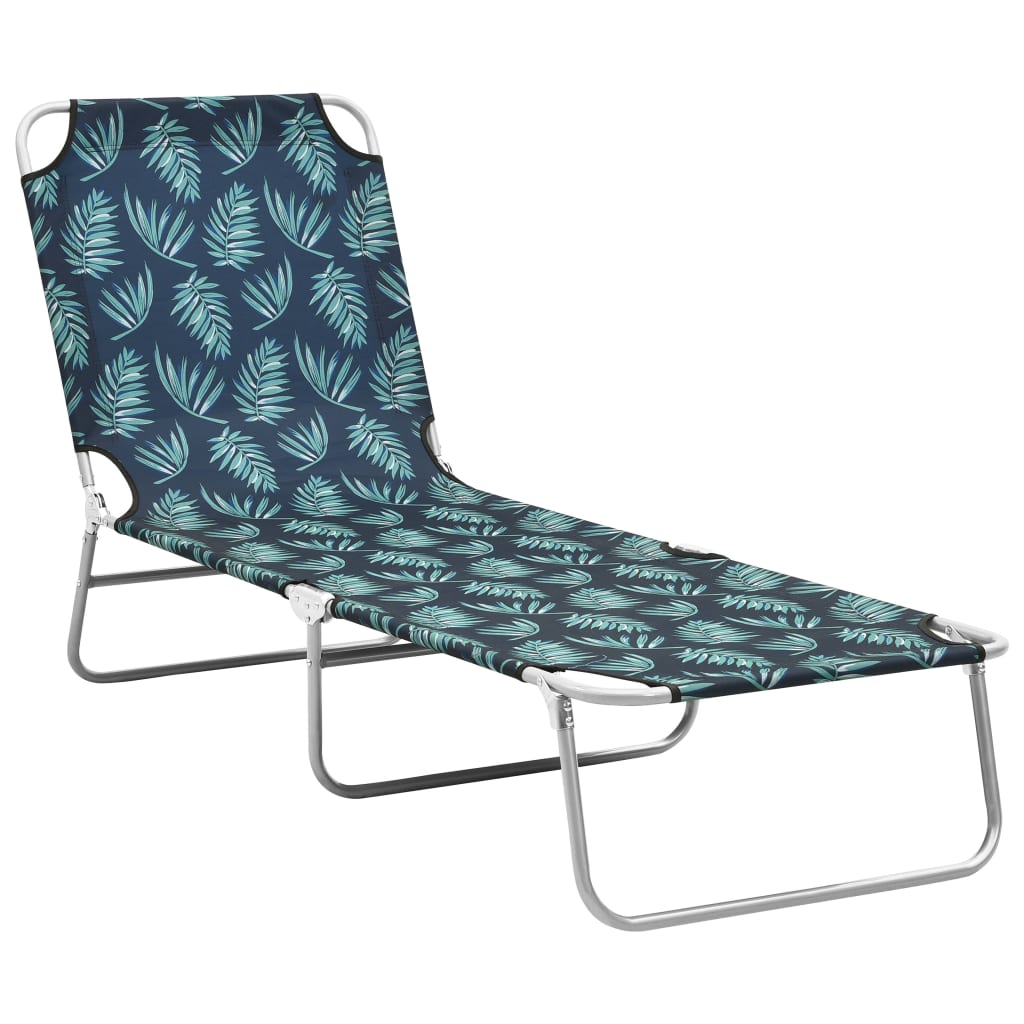 Folding Sun Lounger Powder-Coated Steel