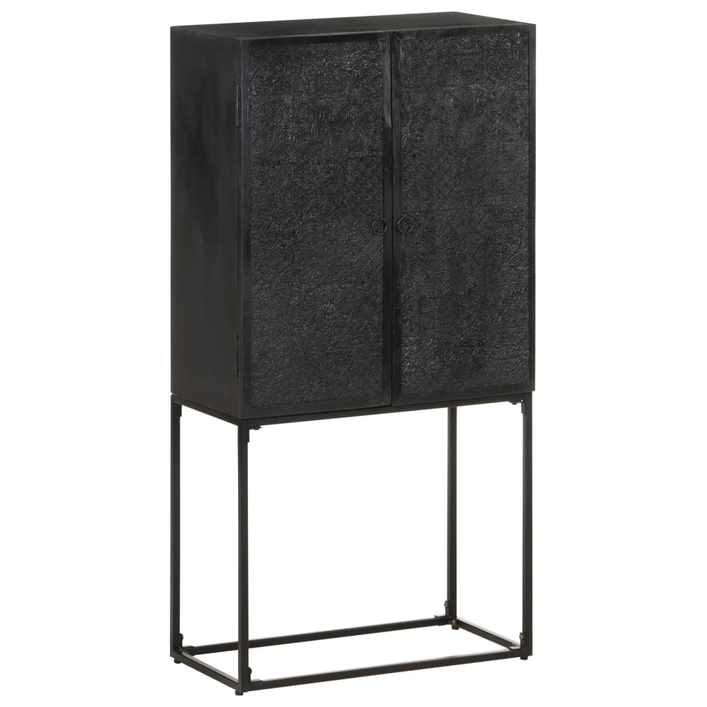 Sideboard Black 23.6&quot;X11.8&quot;X47.2&quot; Solid Acacia And Mango Wood