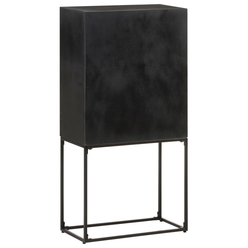 Sideboard Black 23.6&quot;X11.8&quot;X47.2&quot; Solid Acacia And Mango Wood