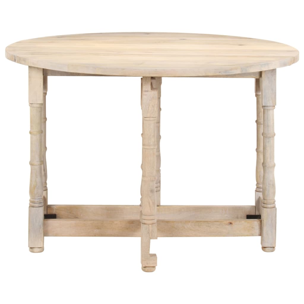 Dining Table Round 43.3&quot;X29.9&quot; Solid Mango Wood