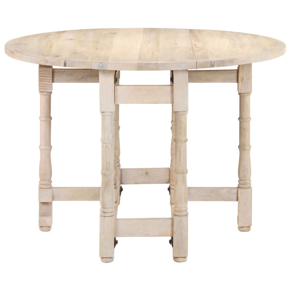 Dining Table Round 43.3&quot;X29.9&quot; Solid Mango Wood