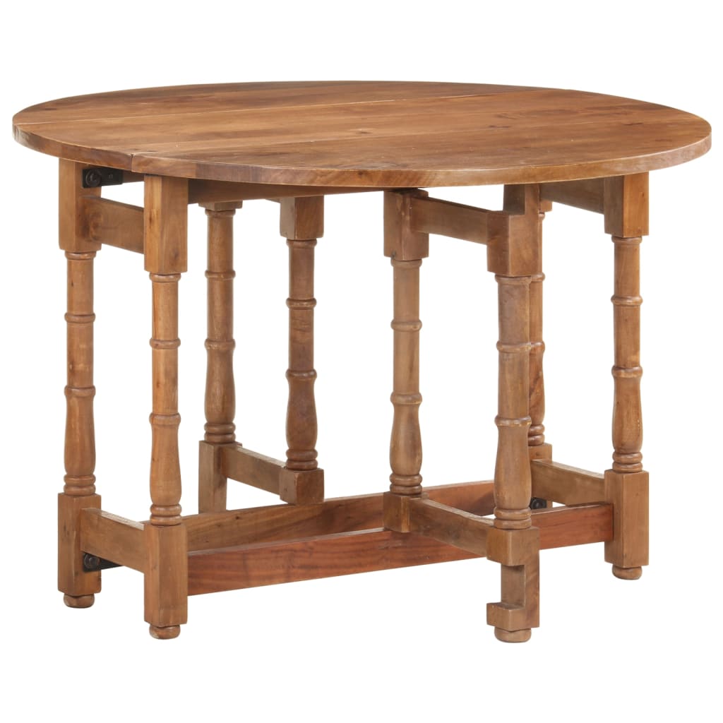 Dining Table Round 43.3&quot;X29.9&quot; Solid Mango Wood