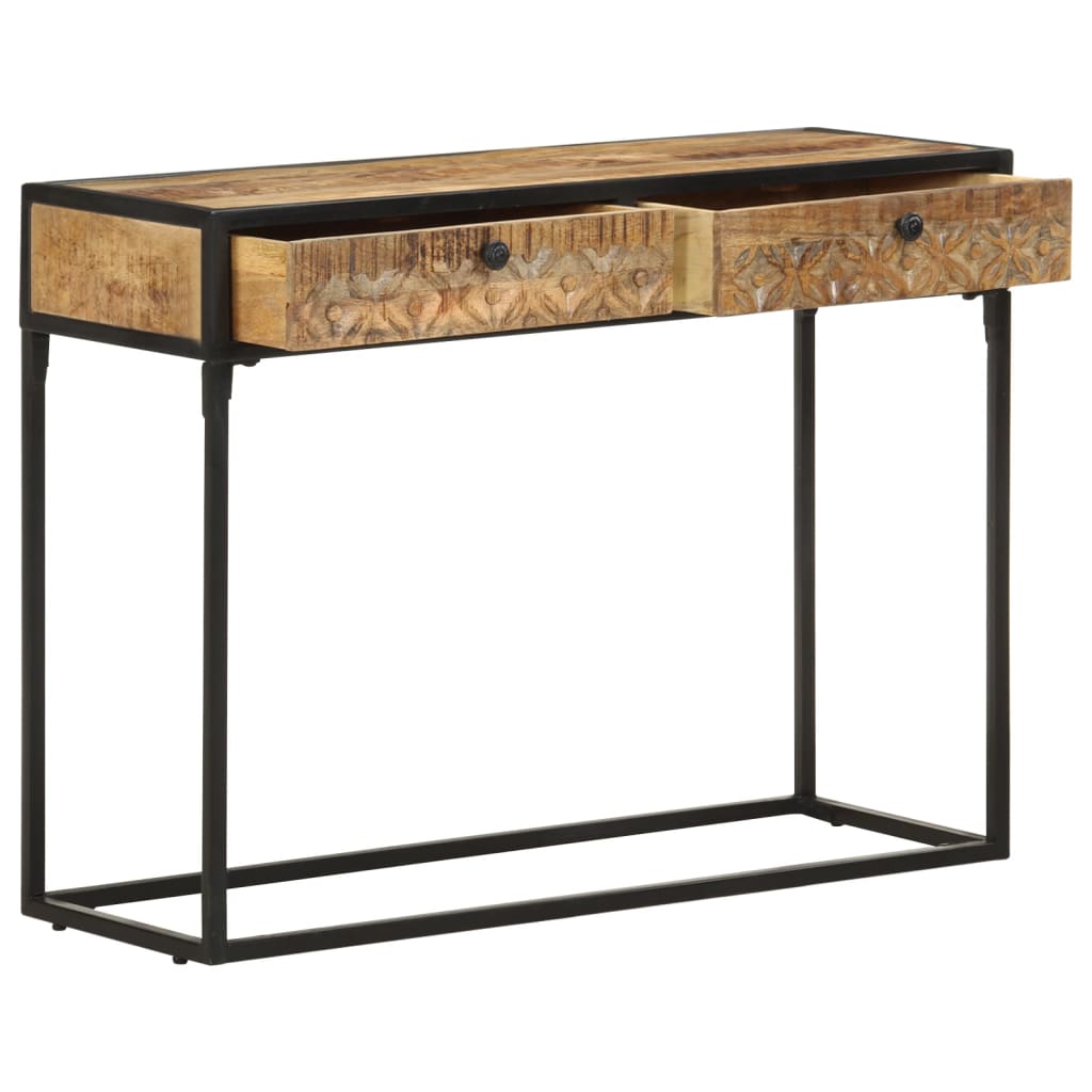 Console Table 39.4&quot;X13.8&quot;X29.5&quot; Solid Mango Wood