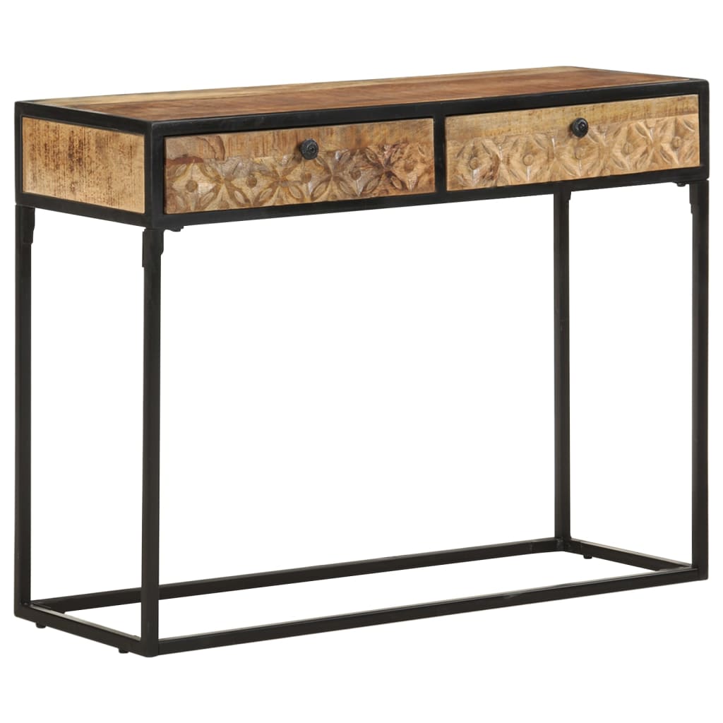 Console Table 39.4&quot;X13.8&quot;X29.5&quot; Solid Mango Wood