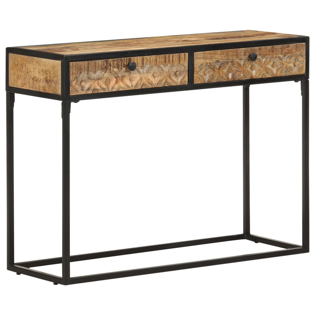 Console Table 39.4&quot;X13.8&quot;X29.5&quot; Solid Mango Wood