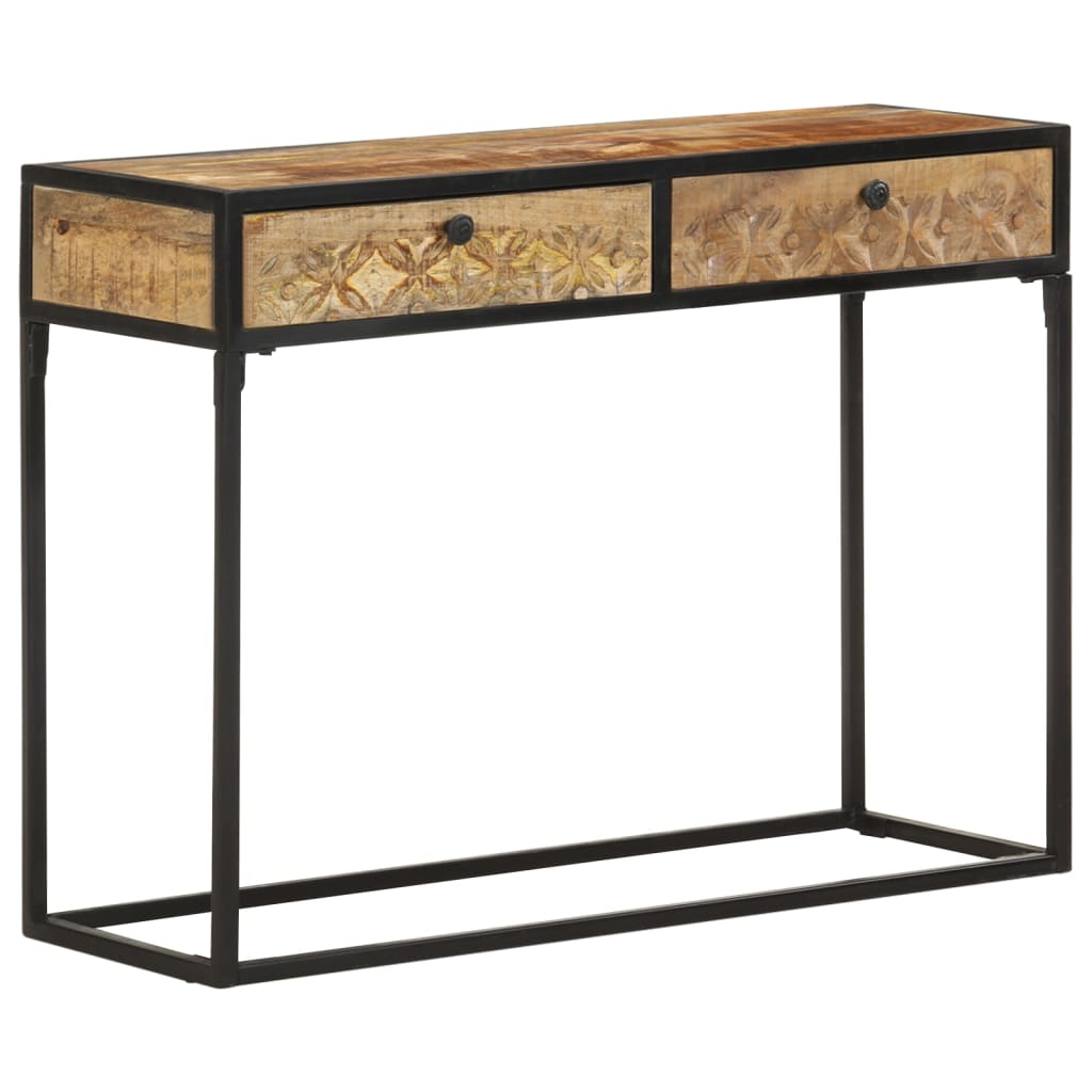 Console Table 39.4&quot;X13.8&quot;X29.5&quot; Solid Mango Wood