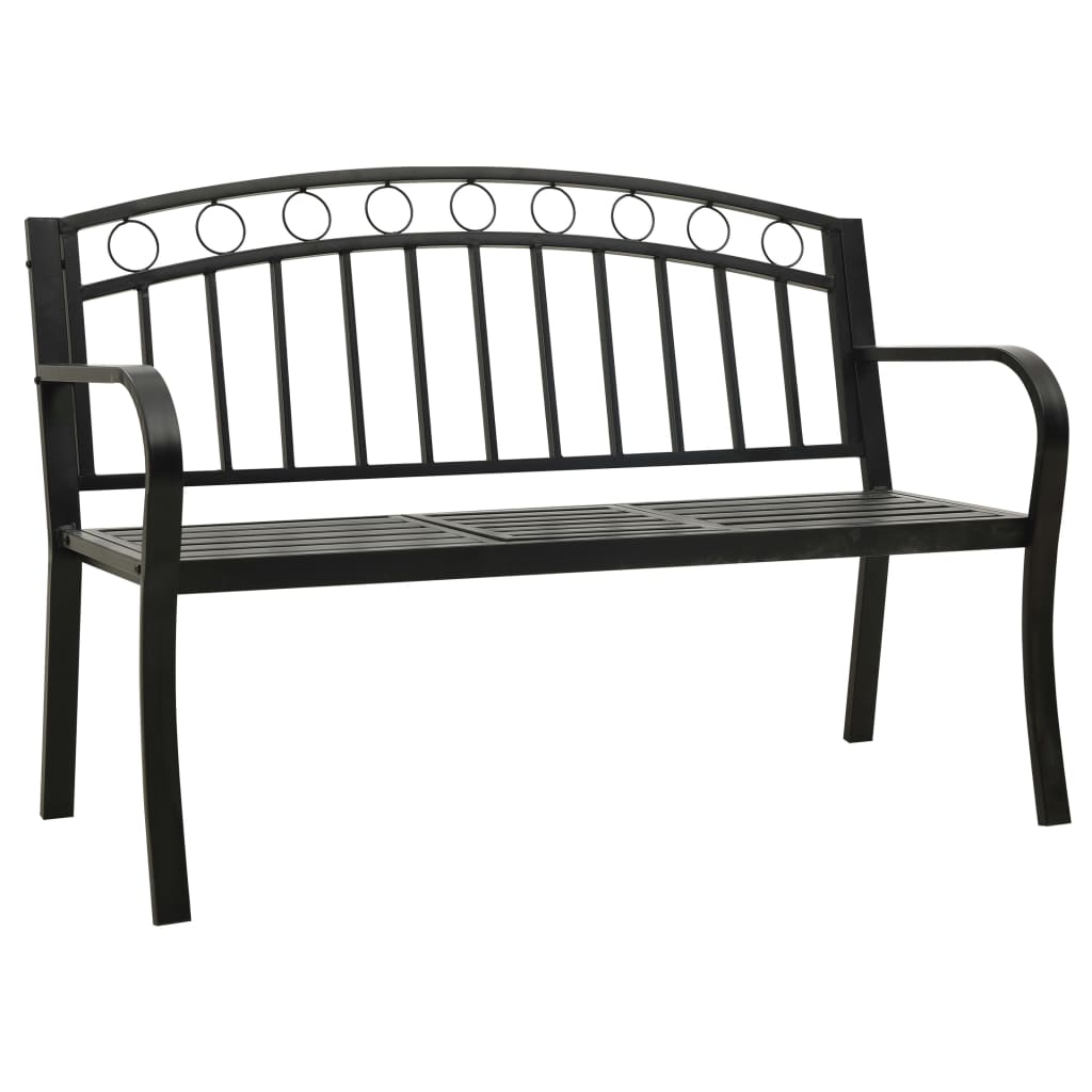 Patio Bench With A Table 49.2&quot; Steel