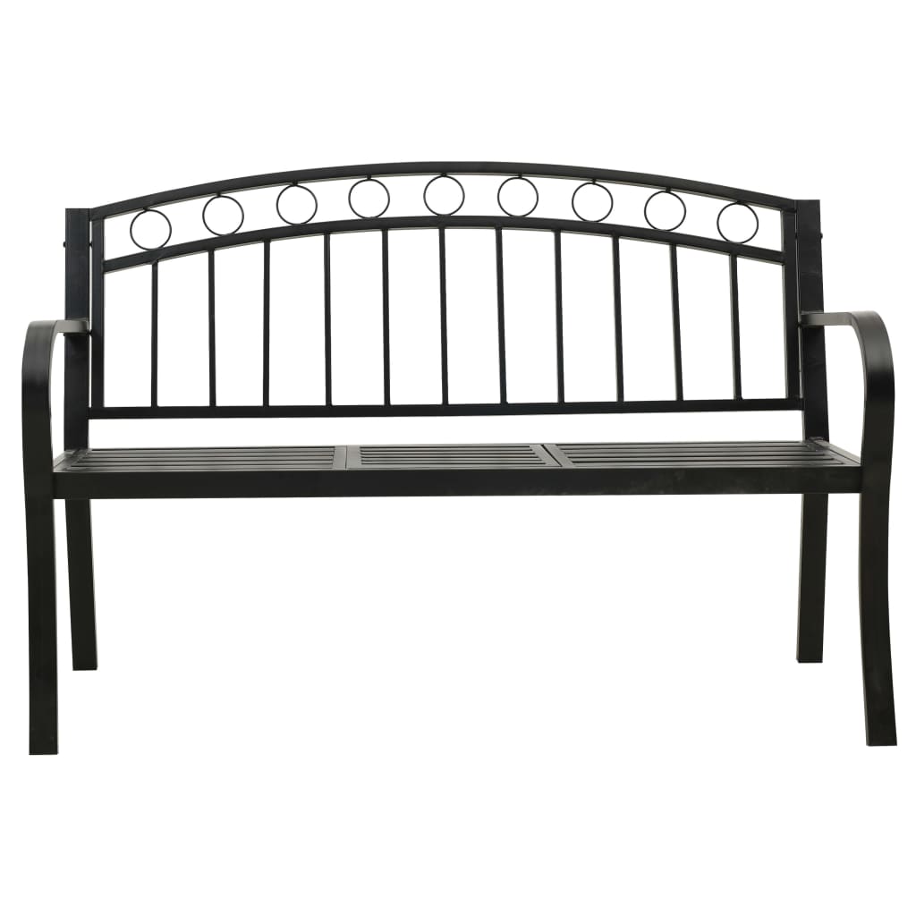 Patio Bench With A Table 49.2&quot; Steel