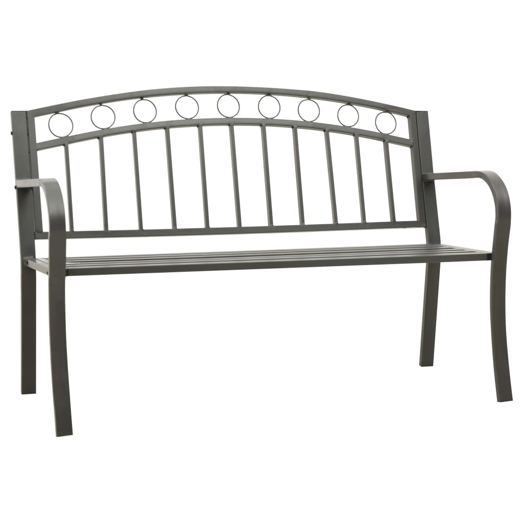 Patio Bench With A Table 49.2&quot; Steel