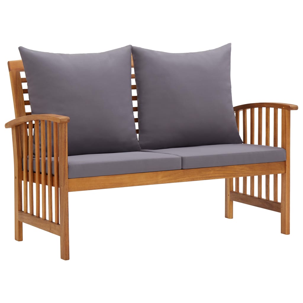 Patio Bench 46.9&quot; Solid Acacia Wood