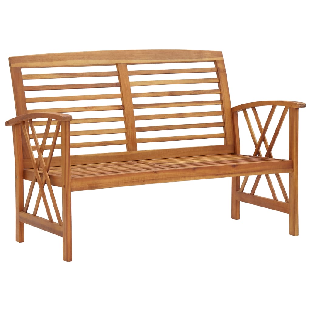 Patio Bench 46.9&quot; Solid Acacia Wood