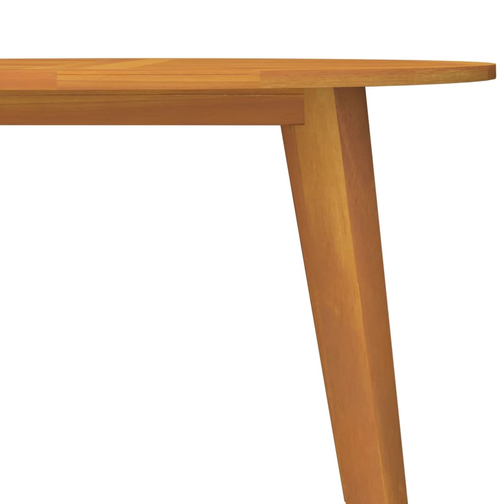 Patio Table Ø43.3&quot;X29.5&quot; Solid Wood Acacia