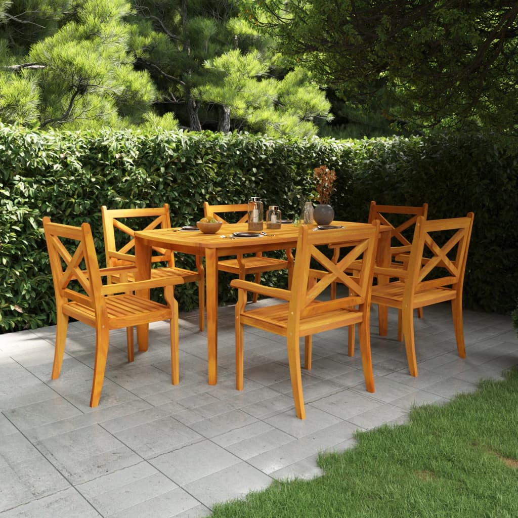 Patio Table Solid Wood Acacia