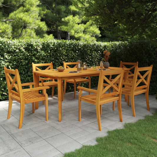 Patio Table Solid Wood Acacia