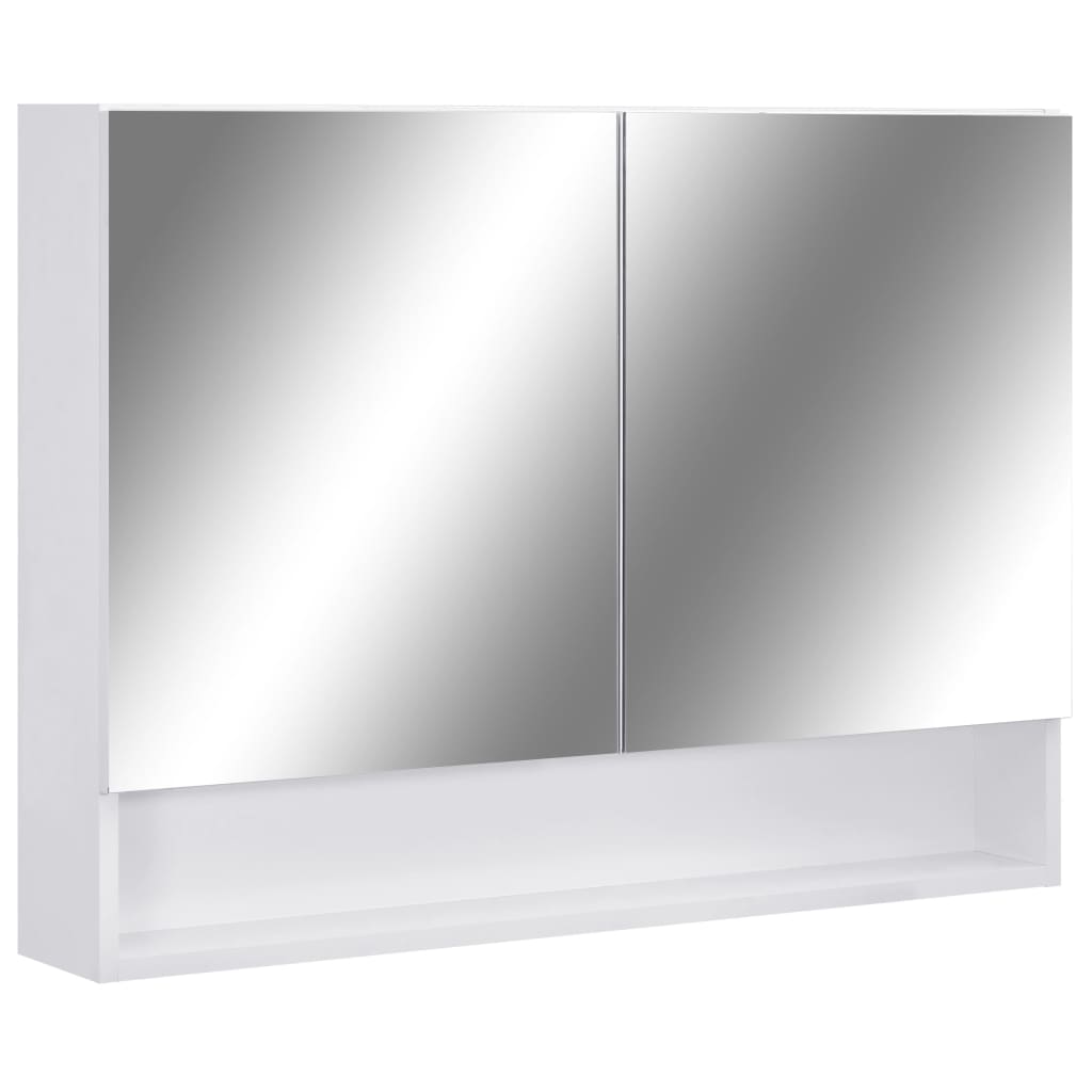 Led Bathroom Mirror Cabinet 31.5&quot;X5.9&quot;X23.6&quot; Mdf