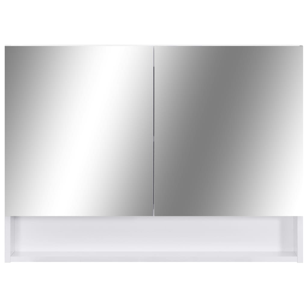 Led Bathroom Mirror Cabinet 31.5&quot;X5.9&quot;X23.6&quot; Mdf