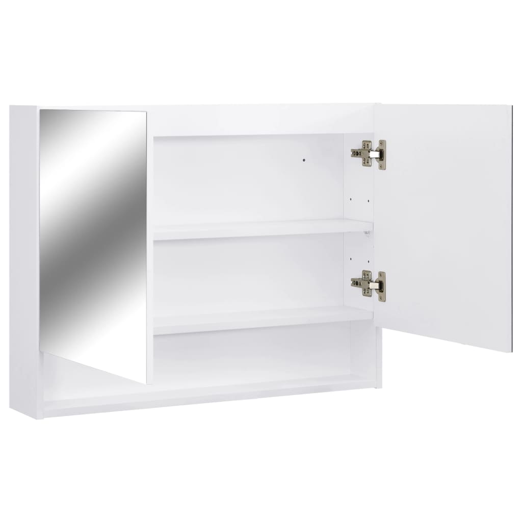 Led Bathroom Mirror Cabinet 31.5&quot;X5.9&quot;X23.6&quot; Mdf