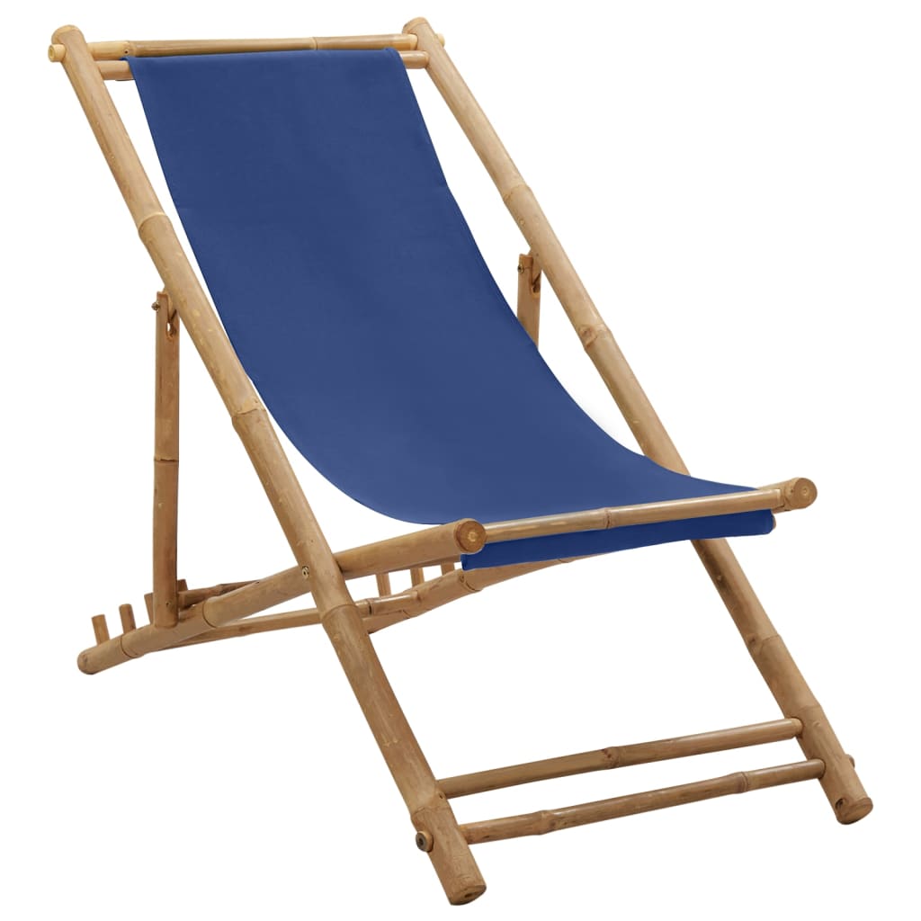 Deck Chair Bamboo And Canvas