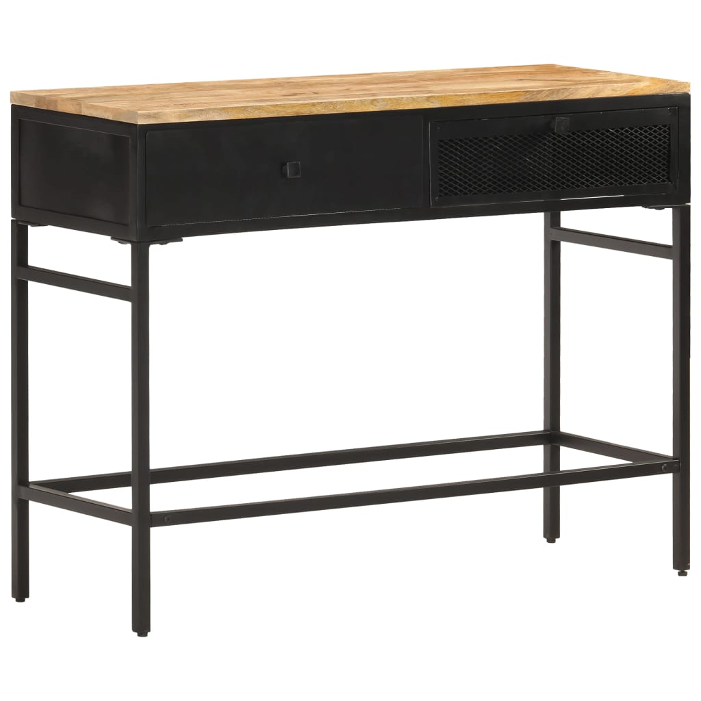 Sideboard 39.4&quot;X13.8&quot;X30.3&quot; Solid Rough Mango Wood